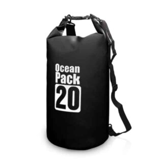 Foldable beach backpack black