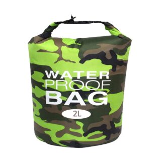 2L camouflage waterproof mini bag with white background