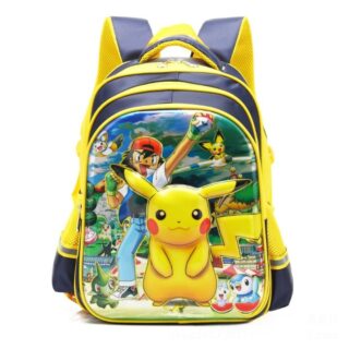 Pokemon Pikachu schoolbag for kids yellow with front design