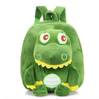 Dinosaur backpack in green fleece