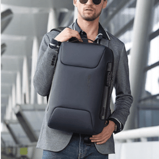 Deluxe ergonomic backpack blue