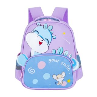 Sac à dos de dessin animé dinosaure pour petite fille coloré