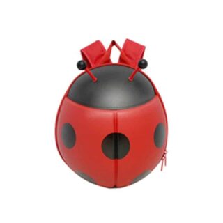 Sac à dos coccinelle colorée pour enfant rouge et noire