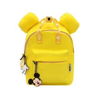 Sac à dos coloré Mickey pour enfant jaune avec oreilles