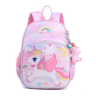 Pink Unicorn Schoolbag for Girls